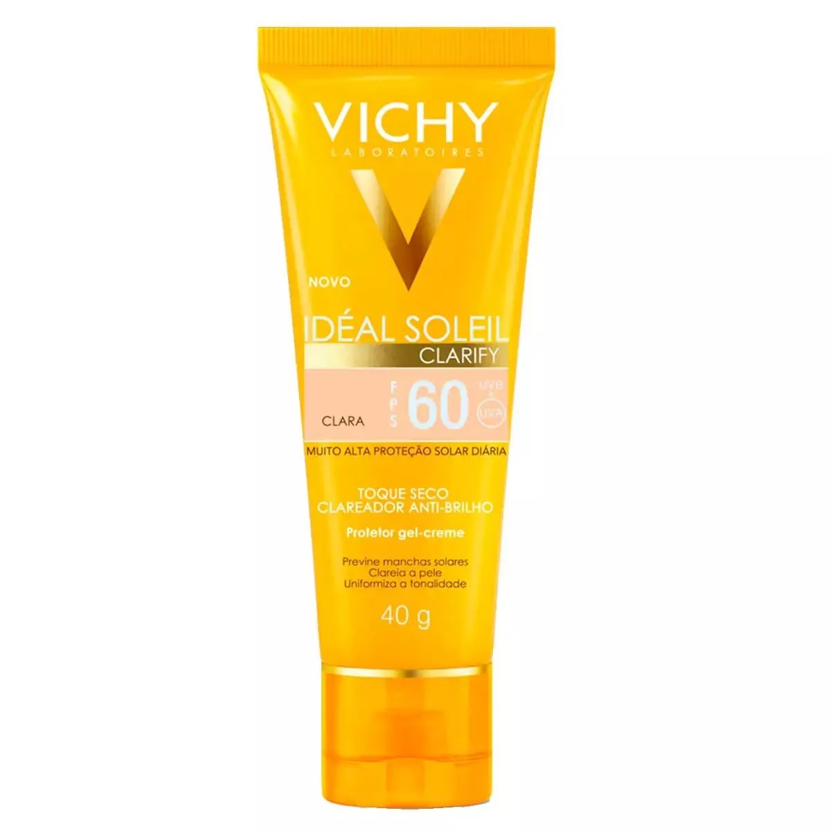 Vichy Idéal Soleil Clarify Cor Clara Protetor Solar Facial FPS60 40g