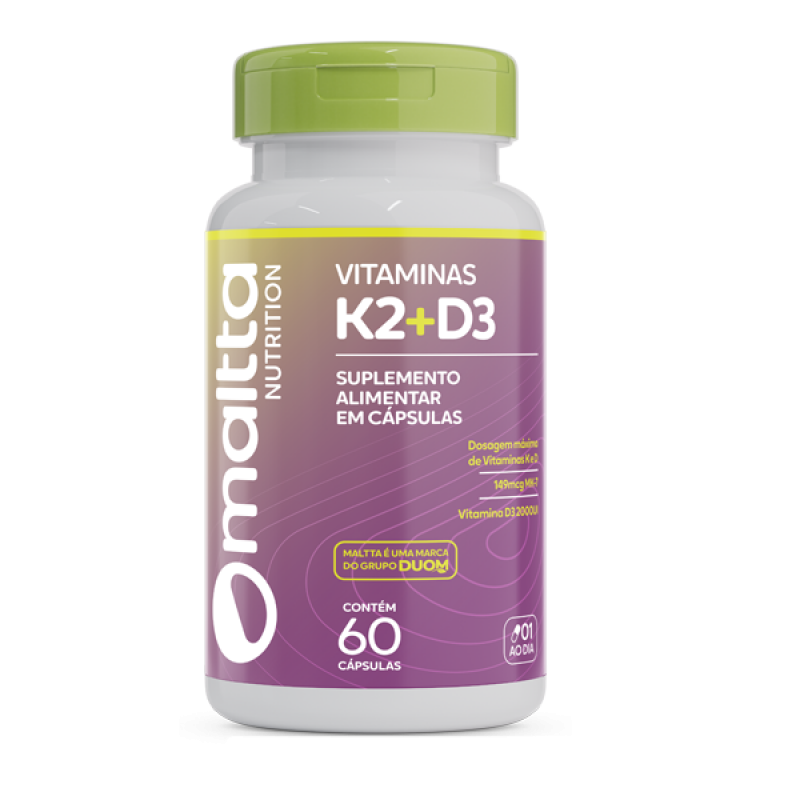 Vitamina K2 + D3 Maltta Nutrition 60 cápsulas