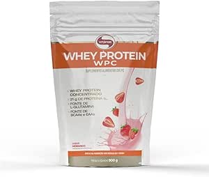 Whey Protein WPC Morango Vitafor 900g