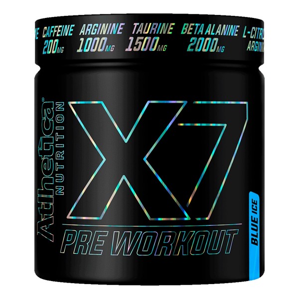 X7 Pre Workout Sabor Blue Ice Atlhetica 300g